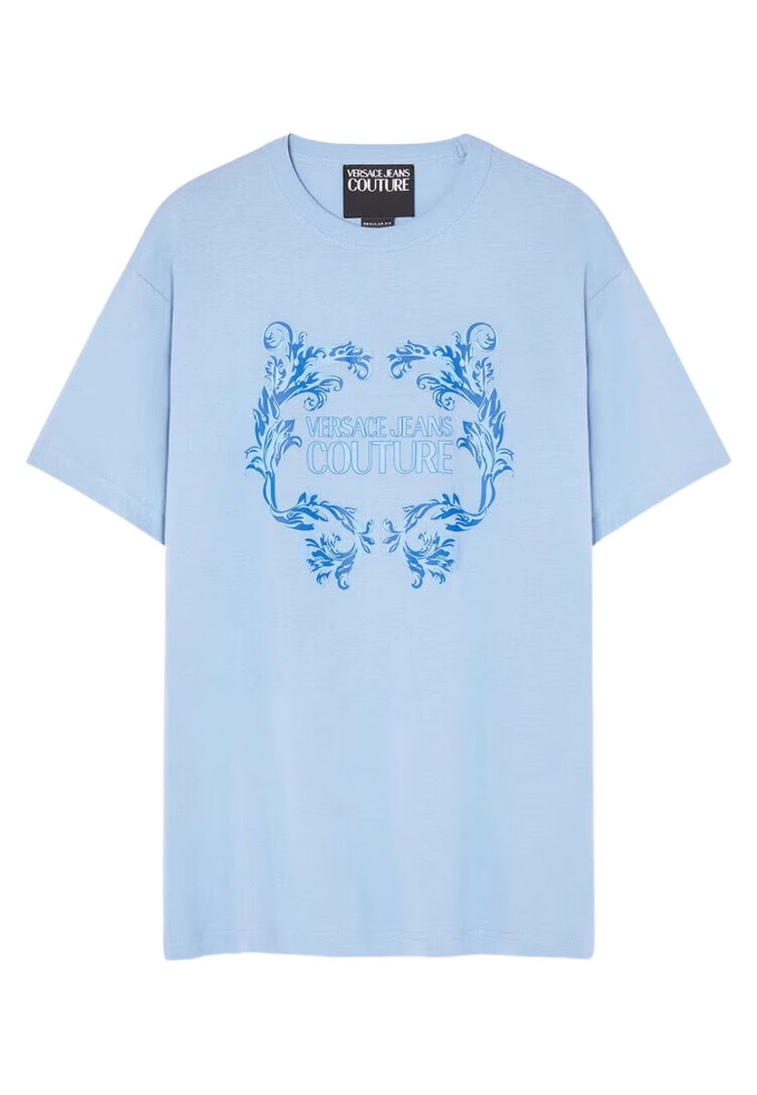 Versace Jeans Shirt Lichtblauw maat M t-shirts lichtblauw