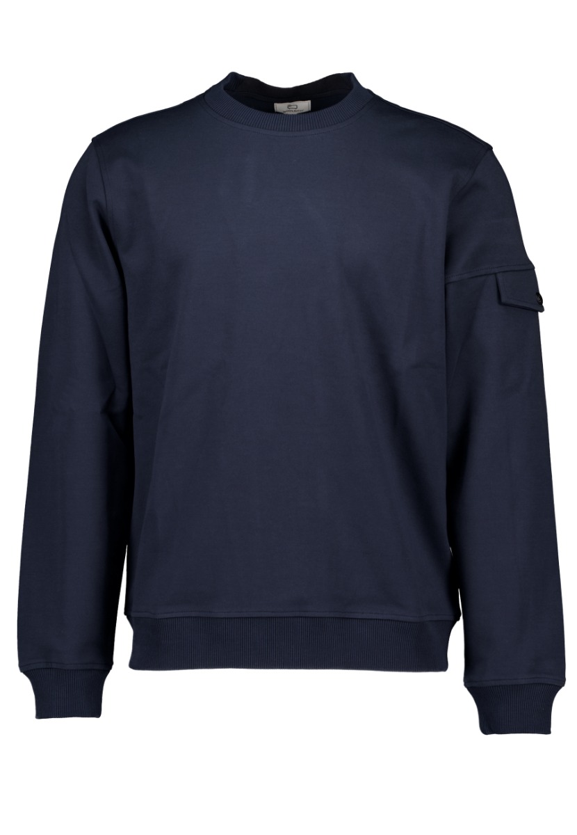 Woolrich Trui Donkerblauw Katoen maat XL Light fleece sweaters donkerblauw