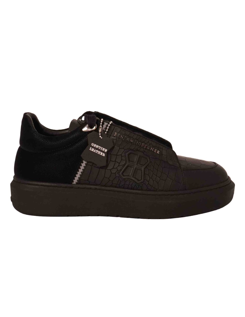 Benjamin Berner Schoenen Zwart Theo sneakers zwart